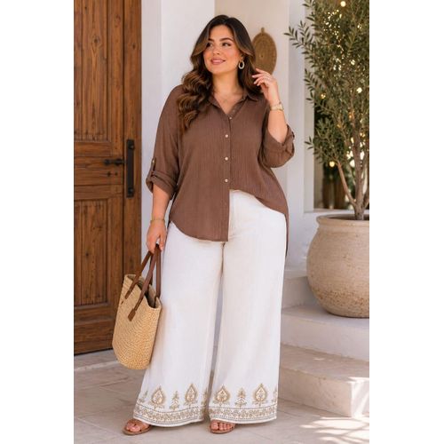 White linen pants for women