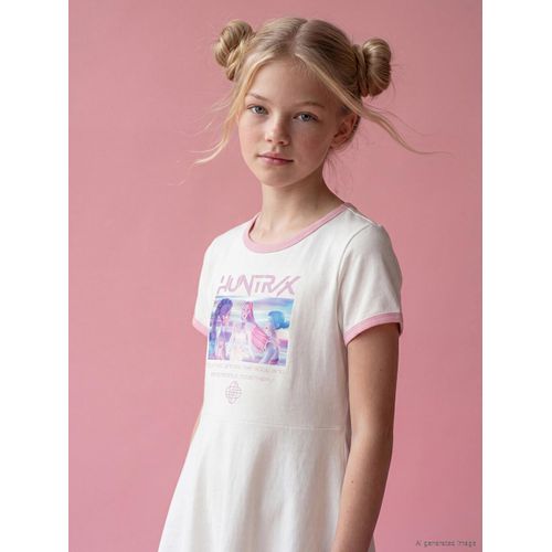 K-Pop Demon Hunters Printed Girl's Dress