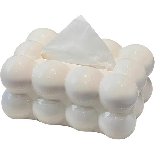 Marshmallow Organizer Creative Bubble Box Rectangular for Table Party Home Office Restaurant White