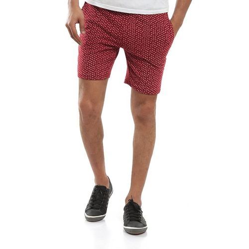 Men Printed Short - Red - (52)