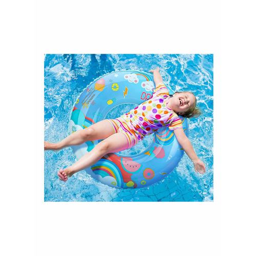 60 cm Inflatable Swim Ring for Kids – Assorted Cartoon & Ocean Animal Pool Float Tube – Durable PVC Safety Water Aid for Toddlers Ages 2-5 – Lightweight Travel-Friendly Summer Swimming Toy (Shape & Color May Vary)