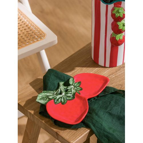 Strawberry Figured Ceramic Snack Bowl 20 Cm