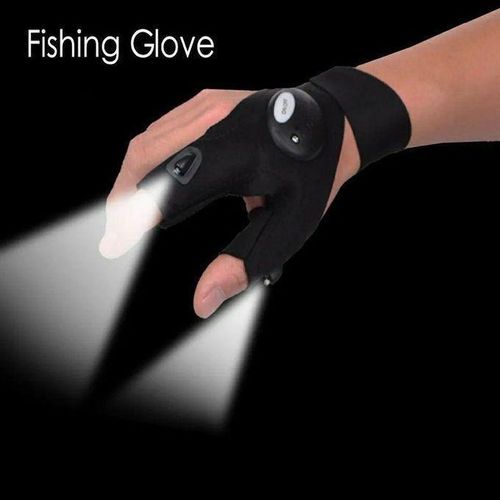 LED Flashlight Glove Outdoor Fishing Gloves With Stretchy Strap Screwdriver for Repairing Cars Night Running Fishing Camping Hiking in Dark Place