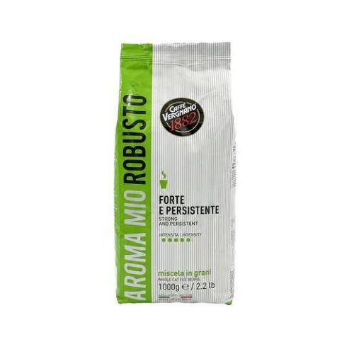 Whole Bean Coffee from Caffé Vergnano 1882 Aroma mio Robusto Forte 1 kg Pack