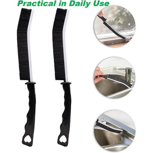 An innovative cleaning brush specially designed to reach tight and hard-to-reach places, providing precise and effective cleaning in corners and small details that are difficult to reach with conventional tools. 2pcs