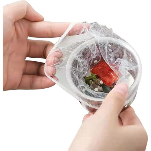 Kitchen Sink Strainer Trash Mesh Bag 100 PCS Drain Nets Disposable Anti-Clogging Elastic Filter Bags Fits Most Sink Sizes