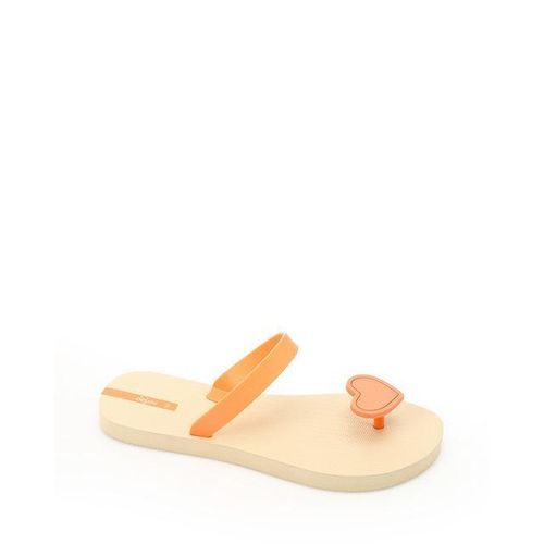 Beige Flip Flop with Heart