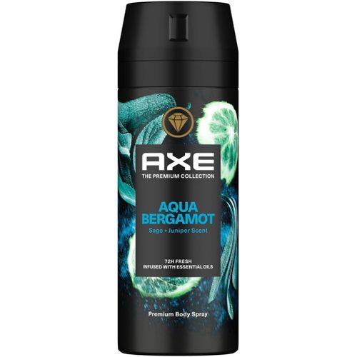 The Premium Collection, Body Spray for Men, Aqua Bergamot,for fine body fragance & 72H odor protection deodorant, 150ml