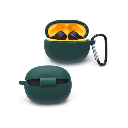 Cover Compatible with Realme Buds T100/T110 Silicone Case Ultrathin Case Cover Shockproof Scratch Resistant – Green