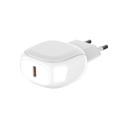 LDNIO A1206C Fast Wall Charger With USB Port And Cable From Type C To Lightning 27W - White