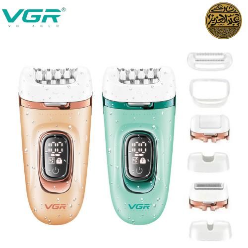 ماكينة إزالة الشعر الاحترافية 3 في 1 للسيدات فى جى ار- شفرات ستانلس ستيل مع تشغيل لمدة 60 دقيقة 800 مللي أمبير V-762