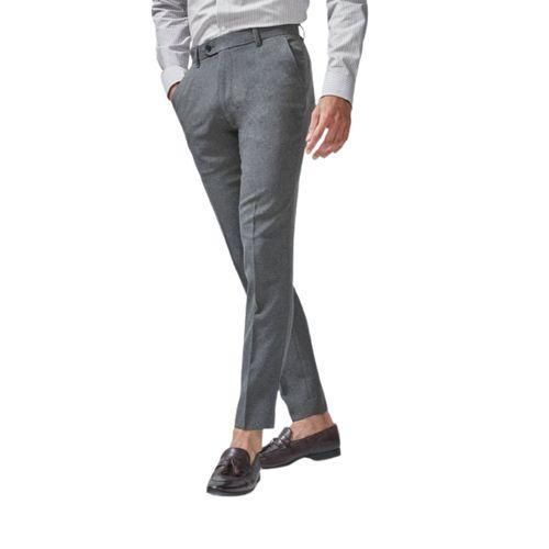 بنطلونات قماش رجالية بخامة عالية الجودة، بنطلونات بدلة