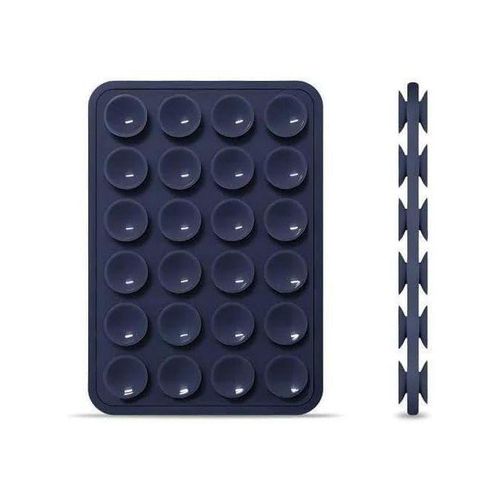 Silicone Sticky Grip, Suction Cup Phone Holder for iPhone and Android, Hands Free Adhesive Phone Grip, Phone Mirror Holder for Selfie and Videos (NAVY)