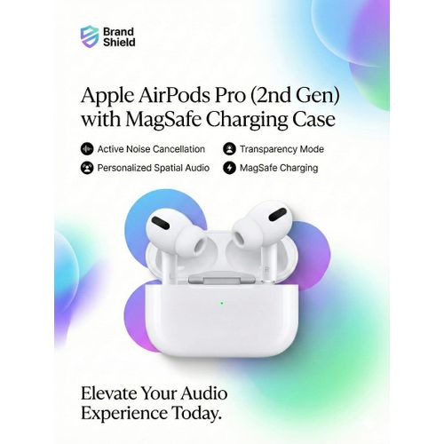AirPods Pro 2nd Gen Wireless Earbuds - Active Noise Cancellation ANC - MagSafe Charging Case - Personalized Spatial Audio - White