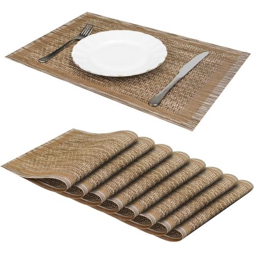 6PCS Heat Resistant Dining Placemats - Table Protection Mats 30×45 cm for Plates, Cups & Serving Dishes, Durable Kitchen Table Mats