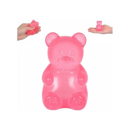 Pink Transparent Jelly Bear Sensory Stress-Relief Squeeze Toy
