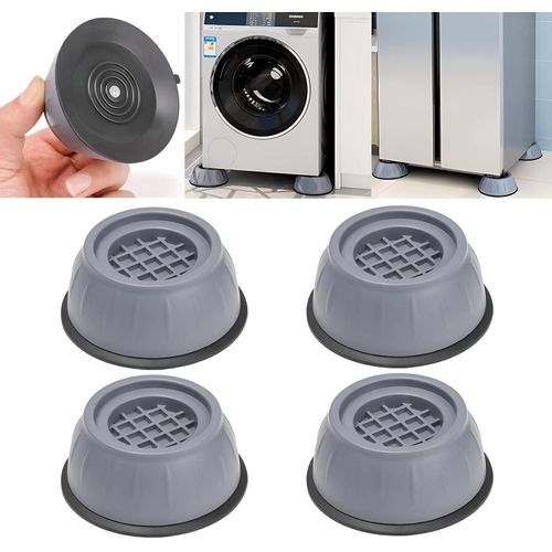 Washing Machine Feet - Enhance Stability with Rubber Feet Anti Vibration Anti-Slip Shock Absorbing Feet for Washing Machines Dryers Dishwashers Refrigerators Tables Chairs Sofas (8cm)