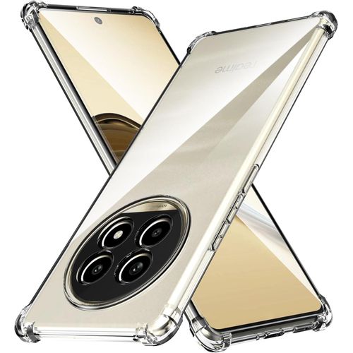 TENtech Clear Shockproof Corners TPU Case for Realme 13 Pro Plus 5G - Transparent