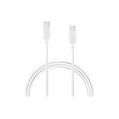 USB C Cable 60W, 3.3ft Momax Zero USB C to USB C Cable - PD Type C Charging Cable for MacBook Pro 2020, iPad Pro, iPad Air 4, Galaxy S20, Switch, Pixel, LG and Other USB C Charger (White)