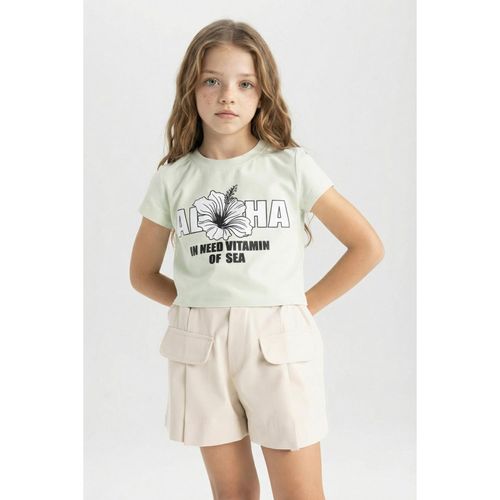 Knitted Short Sleeve T-Shirt - Lt.Mint