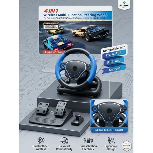 4*1 Swivel Steering Wheel