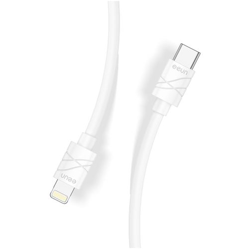 USB Type C to iPhone Lightning Fast Charging Cable PD 27W, 1.2M White, 480Mbps Data Transfer, Flexible TPE Material, Durable iPhone & Type-C Charger Cord