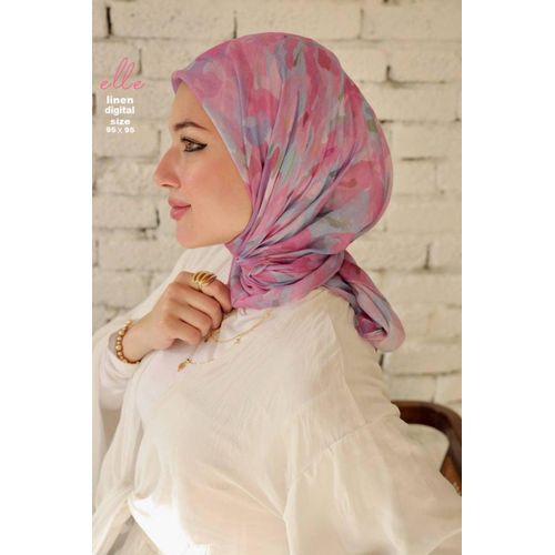 Women's Patterned Soft Cotton Hijab Scarf - Elegant Casual Wrap