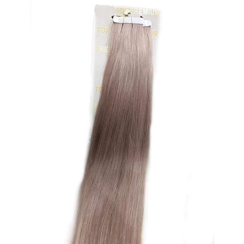 ECIF Gray Human Hair Tape Extensions 20pcs Sticker - 24inch