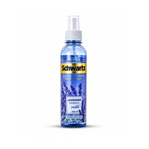 Schwartz Lavender Essence Eau De Cologne Body Splash 250 ml – Refreshing Lavender Fragrance for Women & Men, Daily Body Mist, Light Cologne Spray, Fresh Long-Lasting Scent