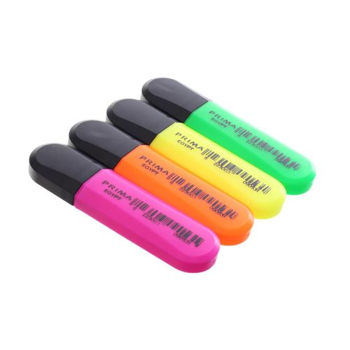 Highlighter Set of 4 Pens Vibrant Colors for Effective Note-Taking and Study Organization