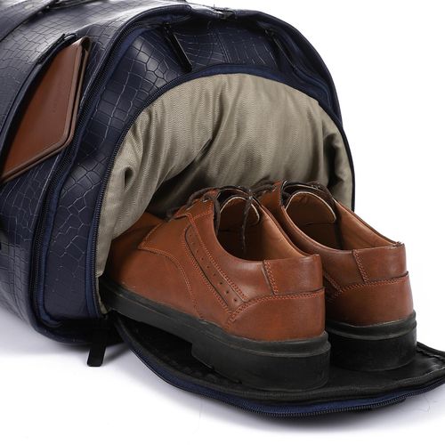 Foldable Duffel Bag for Traveling with dedicated compartment for Suit and Dress