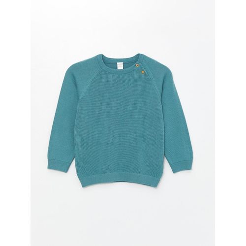 Crew Neck Long Sleeve Baby Boy's Knitwear Sweater
