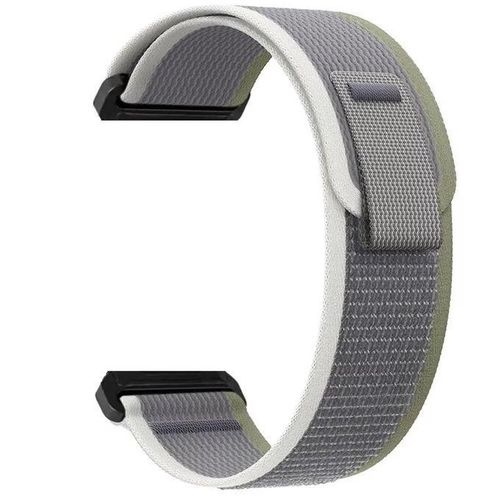 Trail Loops Compatible with Samsung Galaxy Watch 3 45 mm/Gear S3 Frontier, Nylon Watch Strap Replacement for Huawei Watch GT5/GT4/GT3/GT2/GT 46 mm Strap 22 mm Nylon Strap Vivoactive 4 45 GREEN WHITE