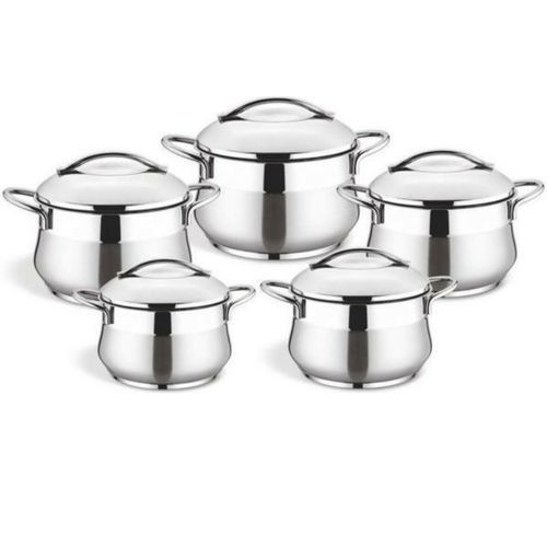 Stainless Steel Cookware Set - 10 Pcs