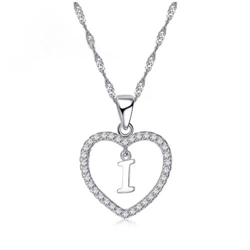 Necklaces Women's 925 Sterling Silver Letter (i)
