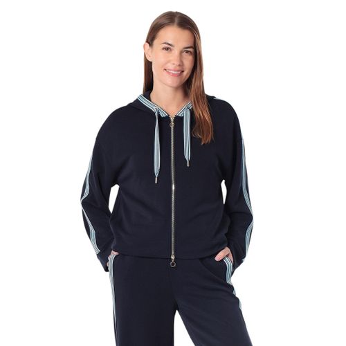 Sport jacket with hood & stripes