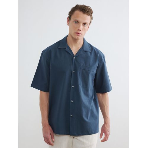 Regular Fit Linen Look Men's Shirt