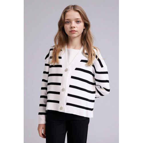 Girl Regular Fit V-Neck Cardigan