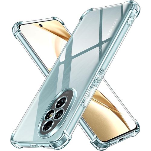 Case Compatible with Honor 200 5G , Cover Silicone Transparent TPU Gorilla Anti-shock Protector Camera Shockproof Corners - Clear