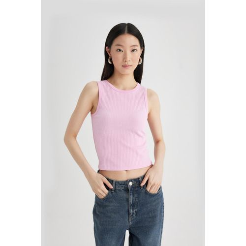 Slim Fit Camisole Halter Collar Undershirt - Lt.Pink
