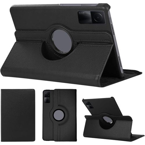 Protective case, compatible with Xiaomi Redmi Pad SE 11-inch, multi-angle, 360-degree rotating faux leather case with stand