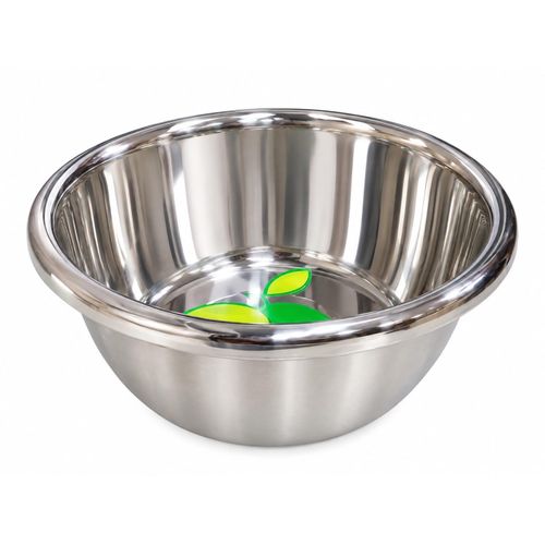 Versatile 30 cm SUS 304 stainless steel bowl for washing and preparing food, fruits, and vegetables.