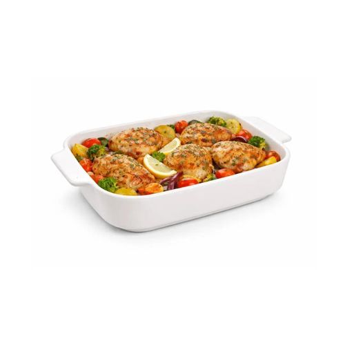 Porcelain Rectangular Baking Dish 30188cm Oven Safe Ceramic Bakeware with Handles Roasting Serving Dish for Lasagna Chicken Casserole