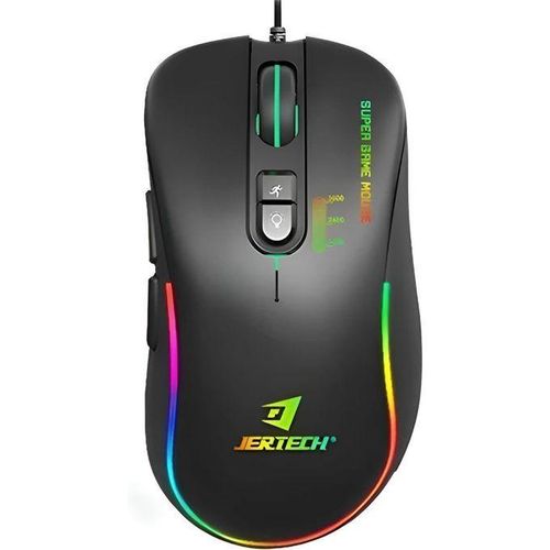 ماوس ماكرو ألعاب XP13 GUNS سلكي DPI 3600 بإضاءة LED ملونة - كروم تردد 1000Hz أسود