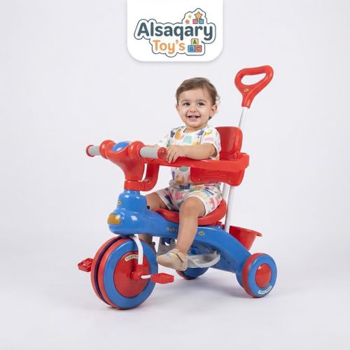 Kids Ride-On Tricycle & Push Car with Parent Control Handle