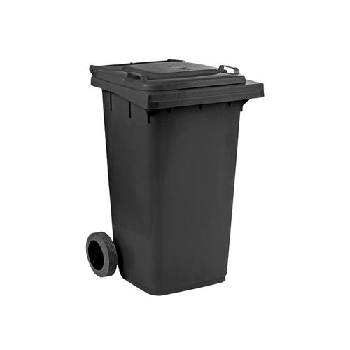 Garbage with wheels 240 liters Black