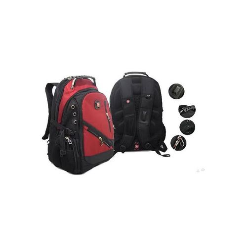 Backpack For Laptop Black-Red