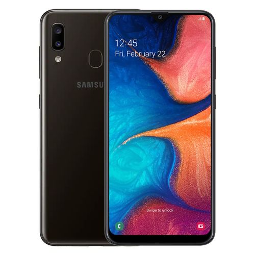 موبايل سامسونج جالكسي موبايل سامسونج جالاكسي Samsung موبايل جالاكسي A20 ثنائي الشريحة - 6.4 بوصة - 32 جيجا -4G - أسود