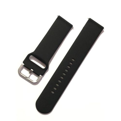 Silicone Replacement Strap 22mm For Huawei GT3 GT2 GT2 Pro GT3 Pro - Black