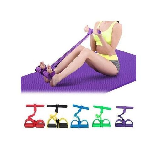 Body Trimmer - 2 Tubes , color may vary , MultiFunction Pull Up Assist Band Stretch Resistance Exercise Straps Pull Rope Leg Puller SitUps Abdomen